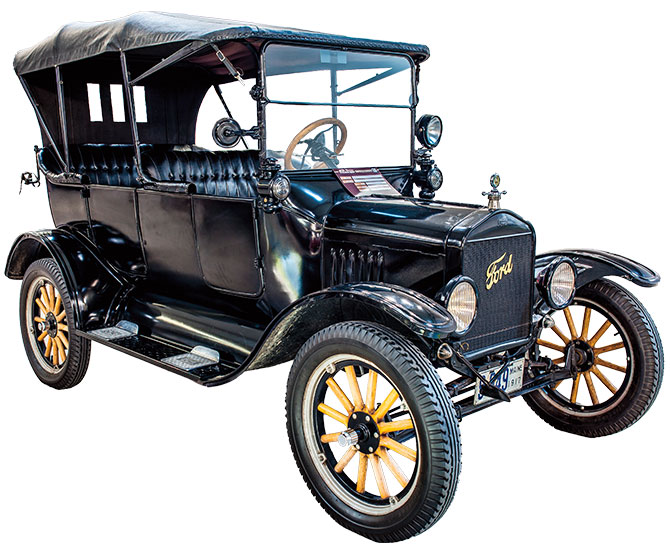 An old model t ford