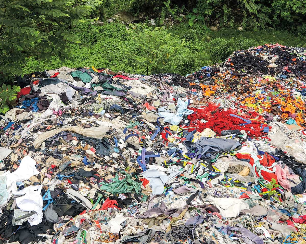 A landfill full of trash