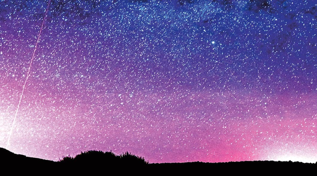A stary night sky