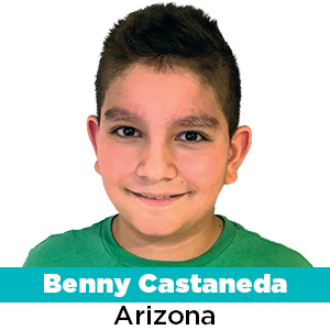 Headshot. Text, "Arizona"