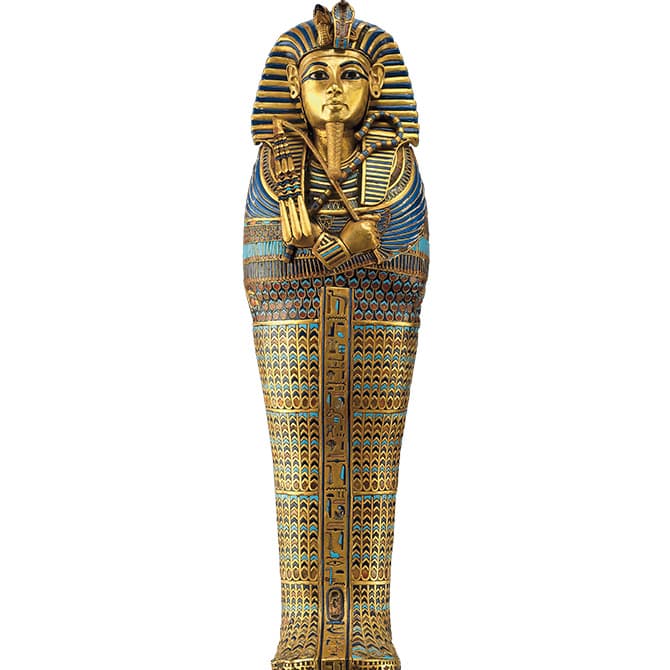 Enlargeable image of a golden tomb of Ancient Egyptian Pharaoh